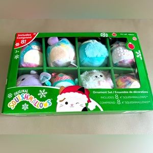 NWT Squishmallows Ornament Set